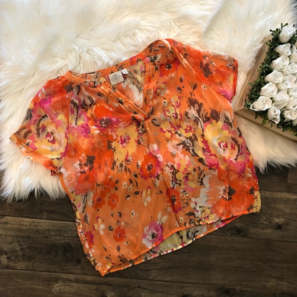St. John's Bay Tops - St. John’s Bay Spring Floral Blouse C5